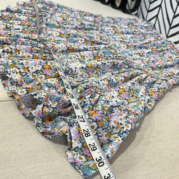 Ava Christine Ruffled Flowery Flowy Pull-on Rayon Skirt, Size Small - Picture 13 of 14